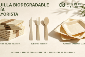 Abedul vs Bambú vs Álamo: La Guía Definitiva de Selección de Madera para Cubiertos Desechables