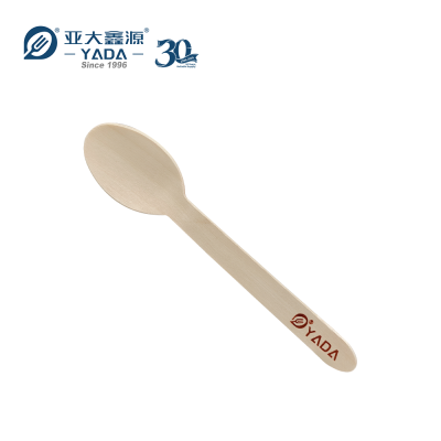 160mm Disposable Wooden Spoons Wholesale | Eco-Friendly Birch Cutlery | YADA