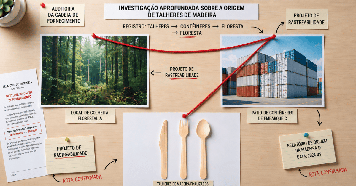 Apoio de fabricação da YADA INDUSTRIAL em talheres de madeira para compras na UE