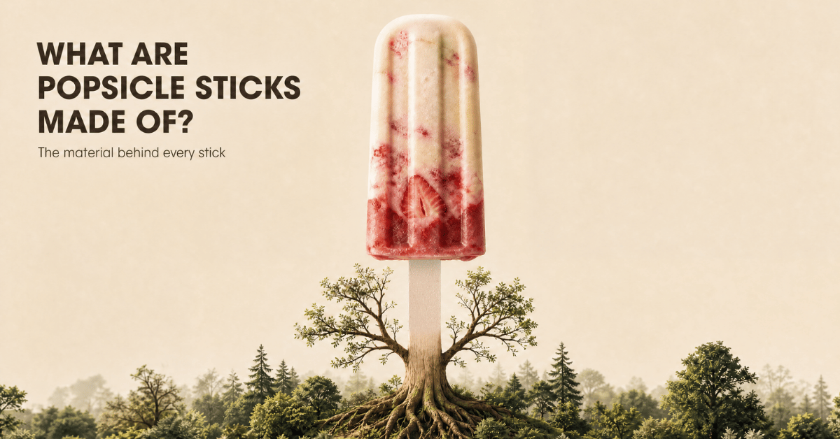 Bulk wooden popsicle sticks and ice cream sticks made from birch, ready for foodservice and retail packaging