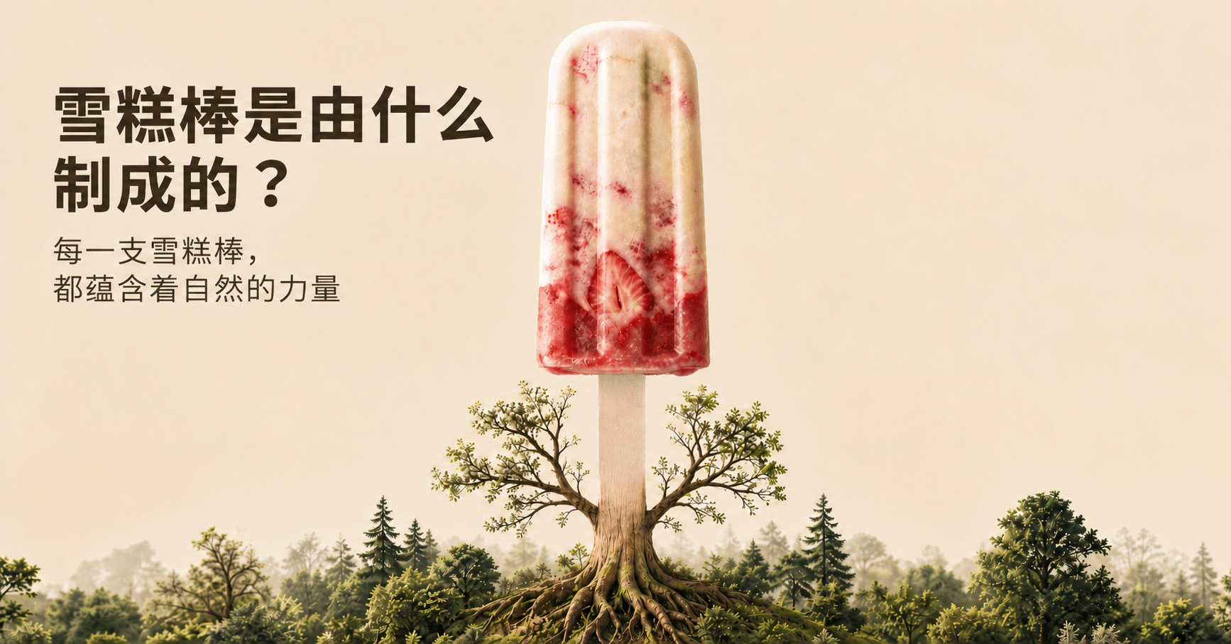 批量木制冰棒棍与桦木冰淇淋棍，可直接用于餐饮服务与零售包装
