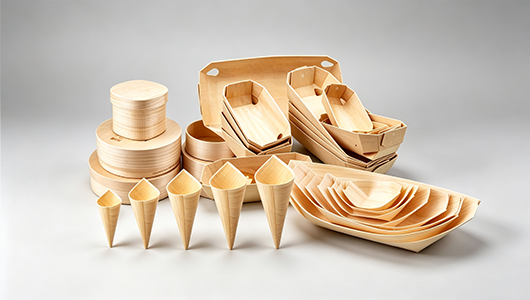 Disposable Wooden Food Serving Tableware Wholesale