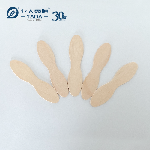 Cuchara mini de madera de abedul para helado 75 mm