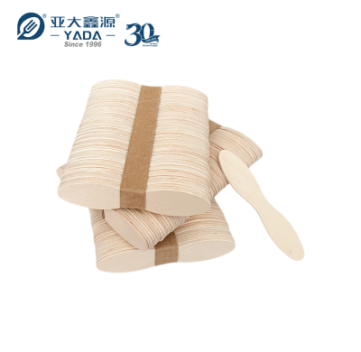 Cuchara mini de madera de abedul para helado 75 mm