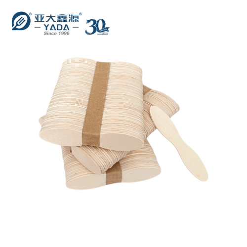 Cuchara mini de madera de abedul para helado 75 mm