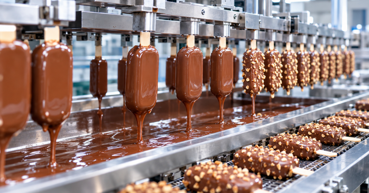 Wooden ice cream stick production line with drying, polishing and quality control