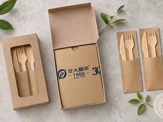 Custom printed kraft packaging box produced for a private label order