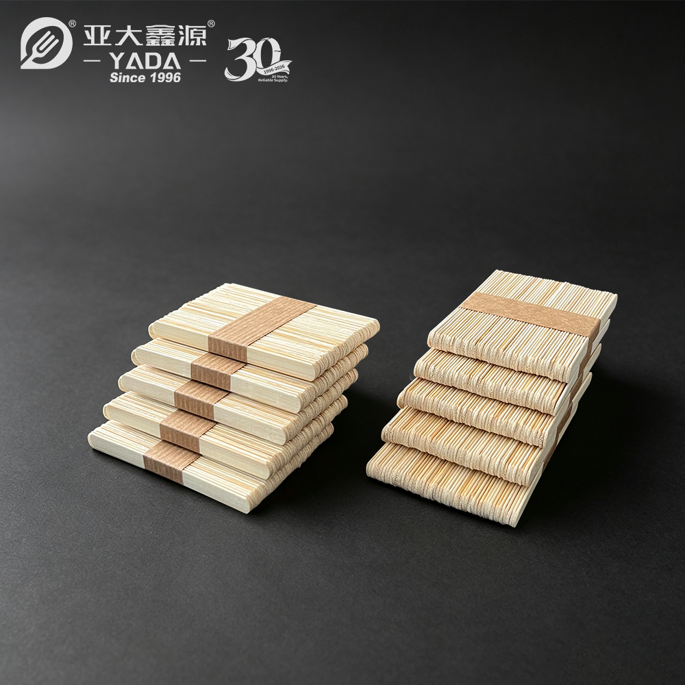 Bamboo coffee vending stirrer for automatic coffee machines