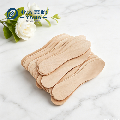 Wooden Taster Spoons Wholesale Wooden Bow Tie Ice Cream Spoons 75mm