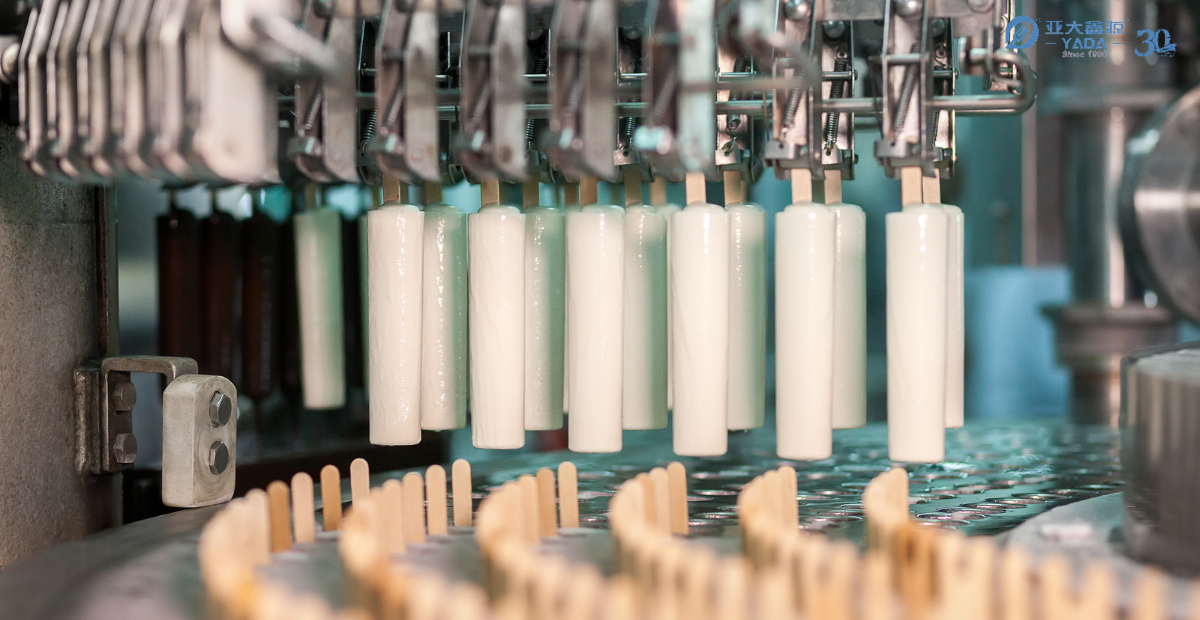 Ice cream factory automatic production line using wooden sticks