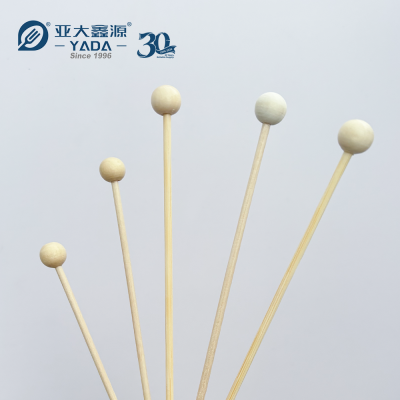 Birch Wooden Candy Sticks with Ball Head — Wholesale