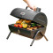 Easy Carry Stainless Steel Portable Camping Barrel BBQ Grill with Double Cooking Area