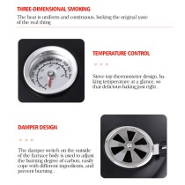 Custom Portable Charcoal Barbecue Grill Smoker - 3-in-1 Outdoor BBQ Solution for Christmas, Halloween, and Travel - OEM/ODM Available for Wholesalers and Distributors