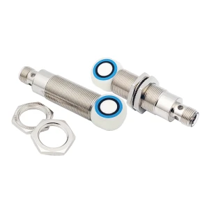 Para sensores Telemecanique série XX M18 com cabeça de 90° Substituição de sensor ultrassônico Distância de detecção 0,105 a 1 m Conexão M12