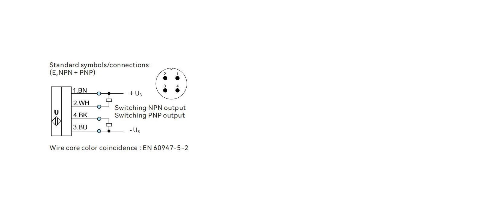 DADISICK Ultrasonic Sensor CSDB Series Electrical Connection
