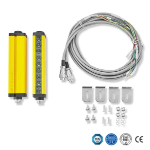 Para RIKEN OPTECH RFG414 Série 10 mm Resolução 10 m Distância de detecção 780 mm a 1980 mm Altura de proteção Substituição de cortina de luz estendida