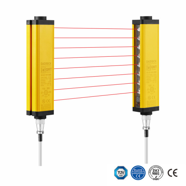 Pour remplacement de rideau lumineux de sécurité de la série KEYENCE GL-R Résolution de 25 mm | Portée de fonctionnement de 15 m | Hauteur de protection de 1 420 mm à 1 900 mm