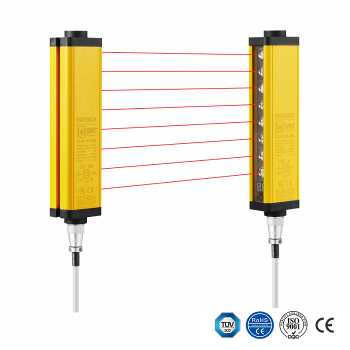 LS-S Series 14mm Resolution 12m Sensing Distance SLLCP14 and SLLP14 Infrared Safety Light Curtain Replacement