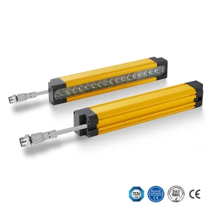Para cortina de luz de segurança ultracompacta Turck SLC4 Series Tipo 4 Substituição Resolução de 14/24 mm | Faixa de operação de 2 m | Altura de proteção de 160 mm a 320 mm