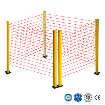 Para Leuze MLD-UDC Series Resolução de 500 mm Distância de detecção de 70 m Altura de proteção de 500 mm Substituição de cortina de luz estendida