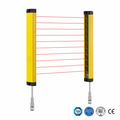 Para la serie Panasonic SF2C Resolución de 20 mm Distancia de detección de 3 m Altura de protección de 160 mm a 640 mm Reemplazo de cortina de luz de seguridad