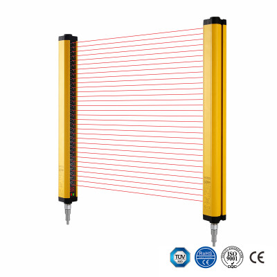 SLCT90 Series 90 mm Resolution 8 m Sensing Distance 300 mm to 2400 mm Protective Height Base Light Curtain Replacement