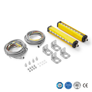 Pour rideau lumineux de sécurité de la série IFM OY de type 4 pour remplacement de l'automatisation industrielle Résolution de 50 mm | Portée de fonctionnement de 4 m | Hauteur de protection de 1 060 mm