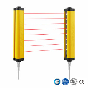 Pour la série REER Admiral, résolution de 14 mm, distance de détection de 5 m, hauteur de protection de 160 mm à 610 mm, capteur de rideau lumineux de sécurité de remplacement