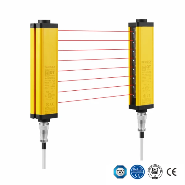 For OMRON F3SG-RA Series Safety Light Curtain Replacement 10 mm Resolution | 10 m Operating Range | 160 mm to 640 mm Protective Height