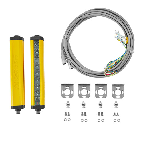 EZ-ARRAY Series Measuring Light Curtain Replacement 5 mm Beam spacing | 0.3 m to 1.5 m Operating Range | 150 mm to 2400 mm Protective Height