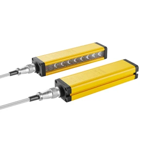 Para ReeR Micron Series 10 mm Espaçamento do feixe 10 m Faixa de operação 140 mm a 2990 mm Altura de proteção Medição AV Cortinas de luz Substituição