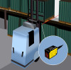 Utilisation de capteurs de distance laser sur les AGV pour la détection des emplacements de rack