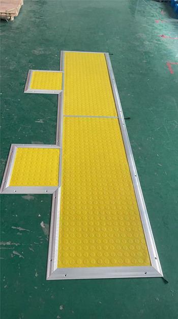 Safety mat in packaging lines