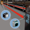 High-Precision Long-Range Laser Distance Sensing with Optical Data Transmission for Accurate Positioning