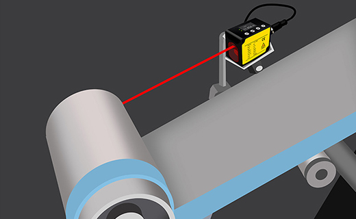 Non-contact roll diameter measurement
