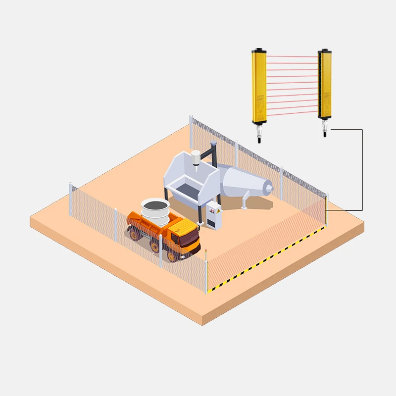 Safety light curtain application in the chemical industry