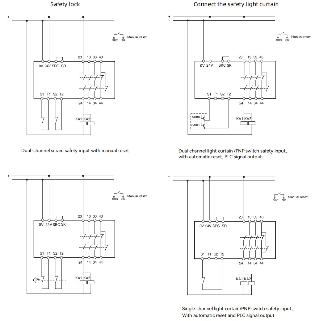 Safety Relay LS-3A1B.C Series Dimensions