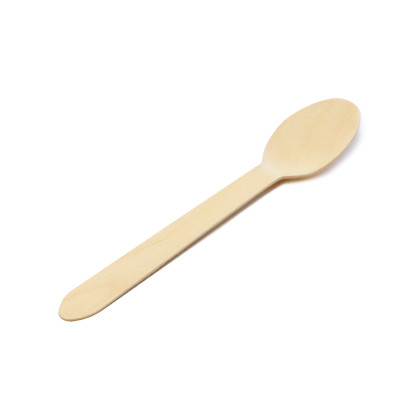 160mm Eco-Friendly Biodegradable Disposable Wooden Spoon