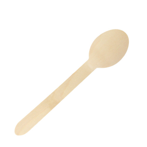 160mm Eco-Friendly Biodegradable Disposable Wooden Spoon