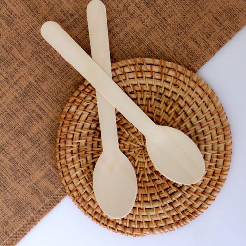 160mm Eco-Friendly Biodegradable Disposable Wooden Spoon