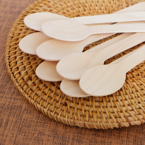 160mm Eco-Friendly Biodegradable Disposable Wooden Spoon