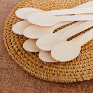 160mm Eco-Friendly Biodegradable Wooden Spoon | Compostable Cutlery