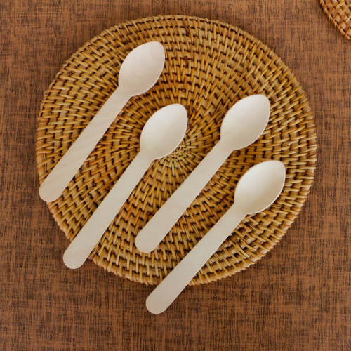 140mm Eco-Friendly Disposable Wooden Spoon