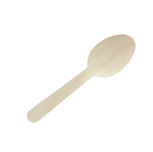 160mm big-head Eco-Friendly Disposable Wooden Spoon