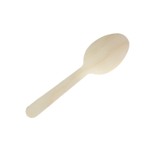 160mm big-head Eco-Friendly Disposable Wooden Spoon