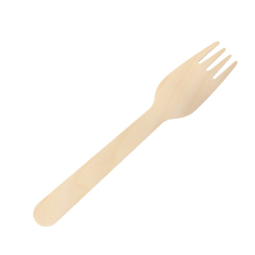 160mm Compostable Disposable Wooden Fork