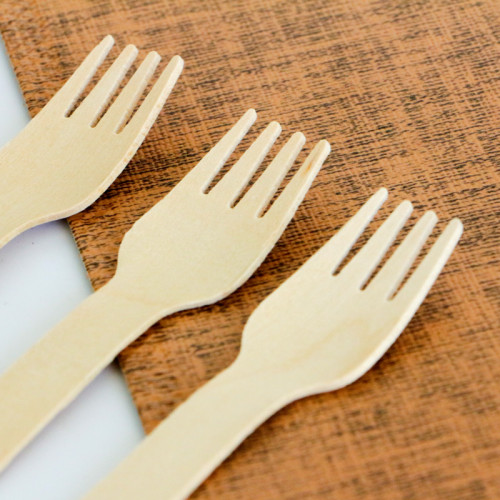 100mm Eco-Friendly Disposable Wooden Fork