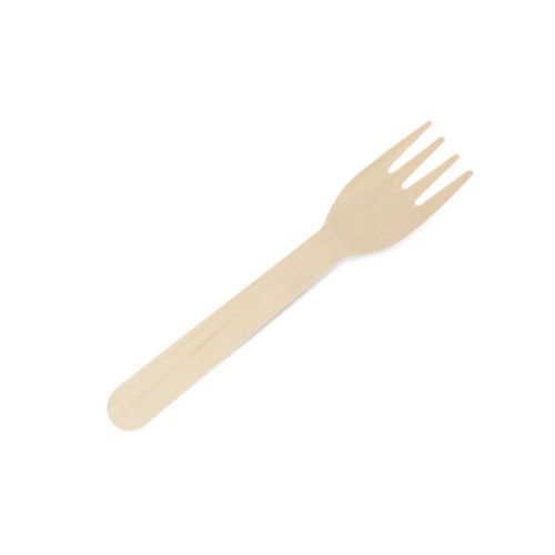 125mm Small Size Disposable Wooden Fork