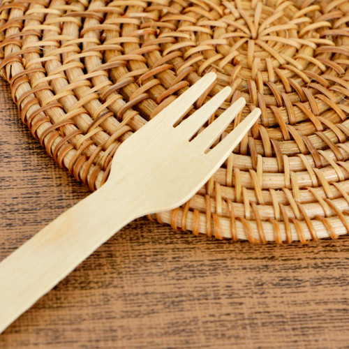 125mm Small Size Disposable Wooden Fork