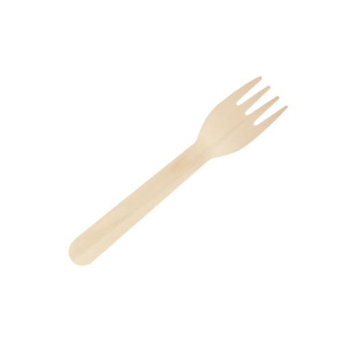 125mm Small Size Disposable Wooden Fork